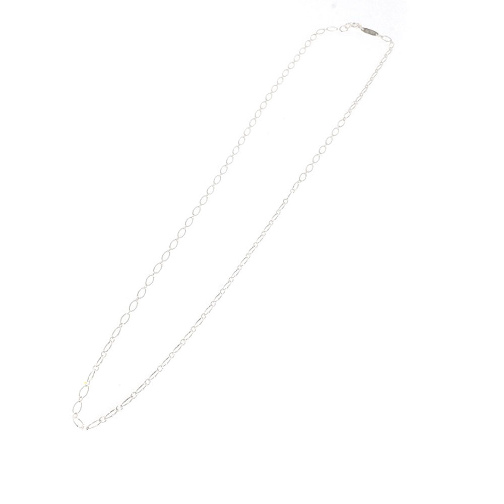 TIFFANY Co Oval Link Chain Necklace Silver Jewelry Kantei kyoku Hosobata